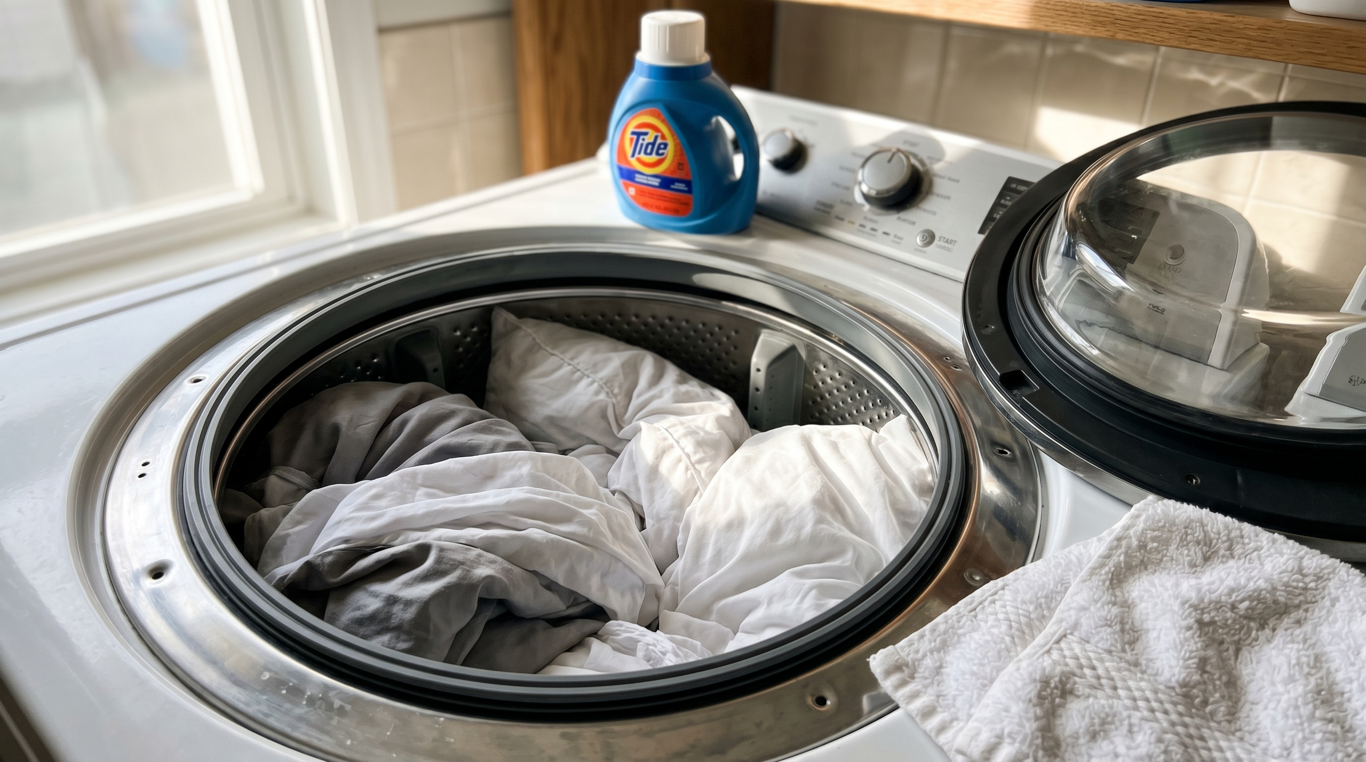 Tvätta kudde - Steg-för-steg-guide